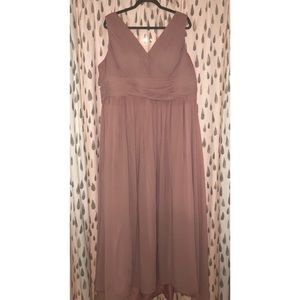 Blush pink bridesmaid/formal dress (plus size)